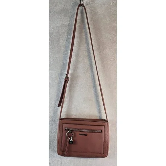 Nine West Crossbody Bag Faux Leather 10"x7.5" Shoulder Purse Adjustable Strap - Picture 3 of 9